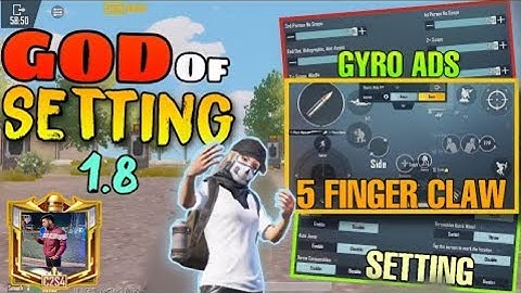 New Update 1.8.0 !! Best Sensitivity CODE + Control Setting PUBG Mobile | BGMI After Update 1.8.0