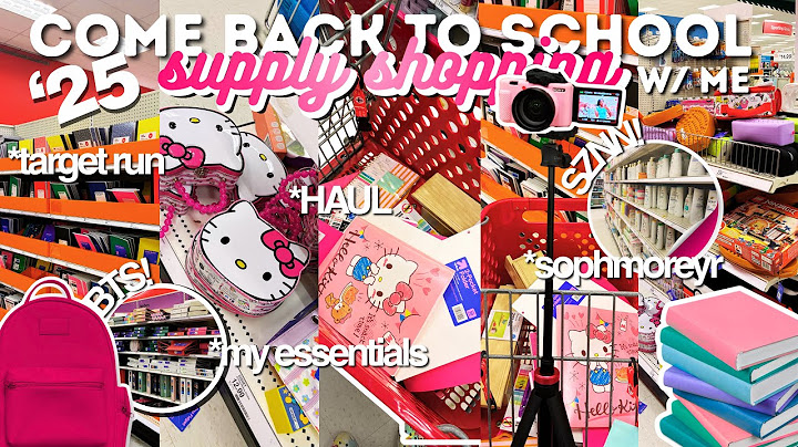 BACK TO SCHOOL SUPPLY SHOPPING '25 // sophmore year, target, haul | TijuanaNicole