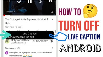 how to turn off live video caption Subtitles in oneplus and other Android smartphones. #howto