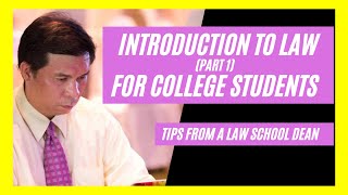 Introduction to Law for College Students (Part 1).
