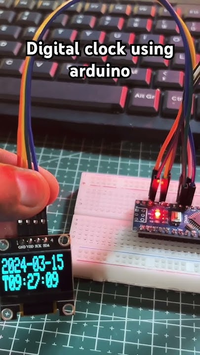 Digital clock using arduino RTC module and oled display #arduino #diy # ...