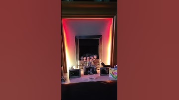 Wled fireplace surround with fire effect