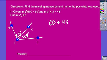 Ch2 2 Angle Addition and Subtraction Postulate