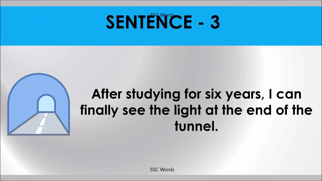 SEE THE LIGHT Idiom 331 # Meaning and five sentences # SSC Words
