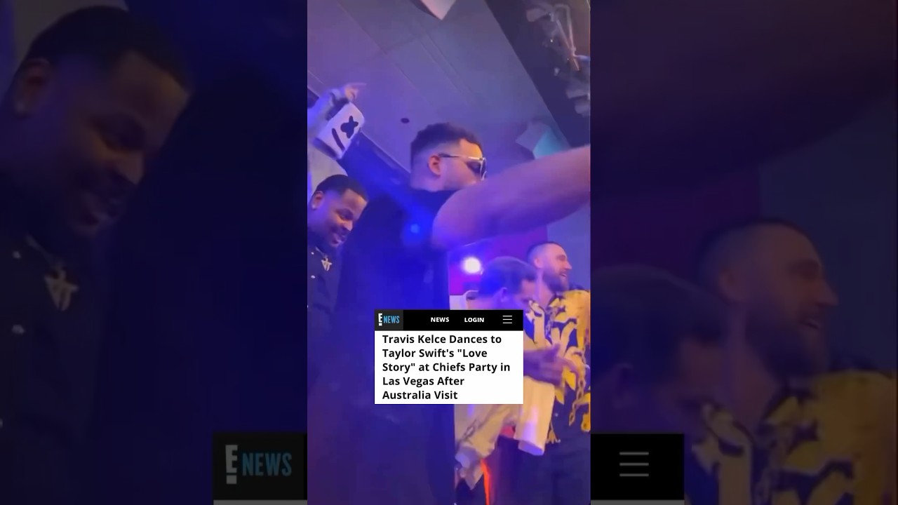 Travis Kelce Celebrates at XS Nightclub Wynn Las Vegas