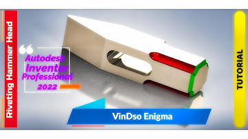 Riveting Hammer Head | Autodesk Inventor Pro 2022 | Design Tutorial | VinDsoEnigma