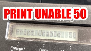 HOW TO FIX BROTHER PRINT UNABLE 50