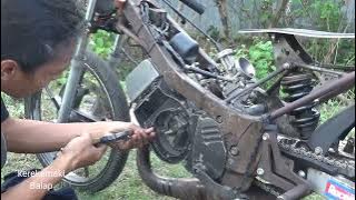 TERBANGUN DARI TIDUR PANJANG SATRIA 2 TAK 130 CC.TU NOLAK JADI BESI TUA