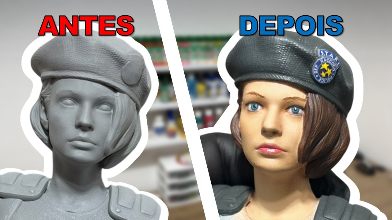 Tutorial Completo | Pintura de Pele Realista em Impressão 3D | Pincel e Aerógrafo Passo a Passo