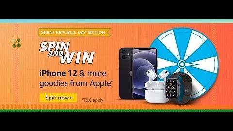 Amazon Great Republic Day Edition Quiz Answers: Spin And Win iPhone 12 And More Goodies From Apple
