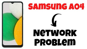 Samsung A04 Network Problem Fix || Samsung A04 Mobile Data not working
