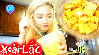 Thử Ăn Xoài Lắc | Cách Làm Xoài Lắc Cực Đơn Giản ♡ BeeSweetiee