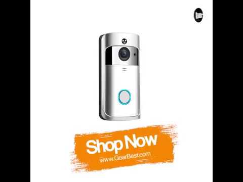 video-wireless-doorbell-720p-hd-home-security-camera---white