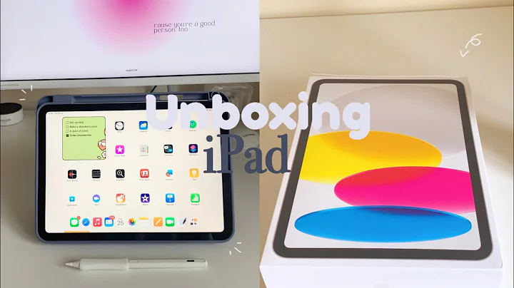 iPad 10th gen unboxing silver 64gb + accessories ☁️| asmr, lofi music|