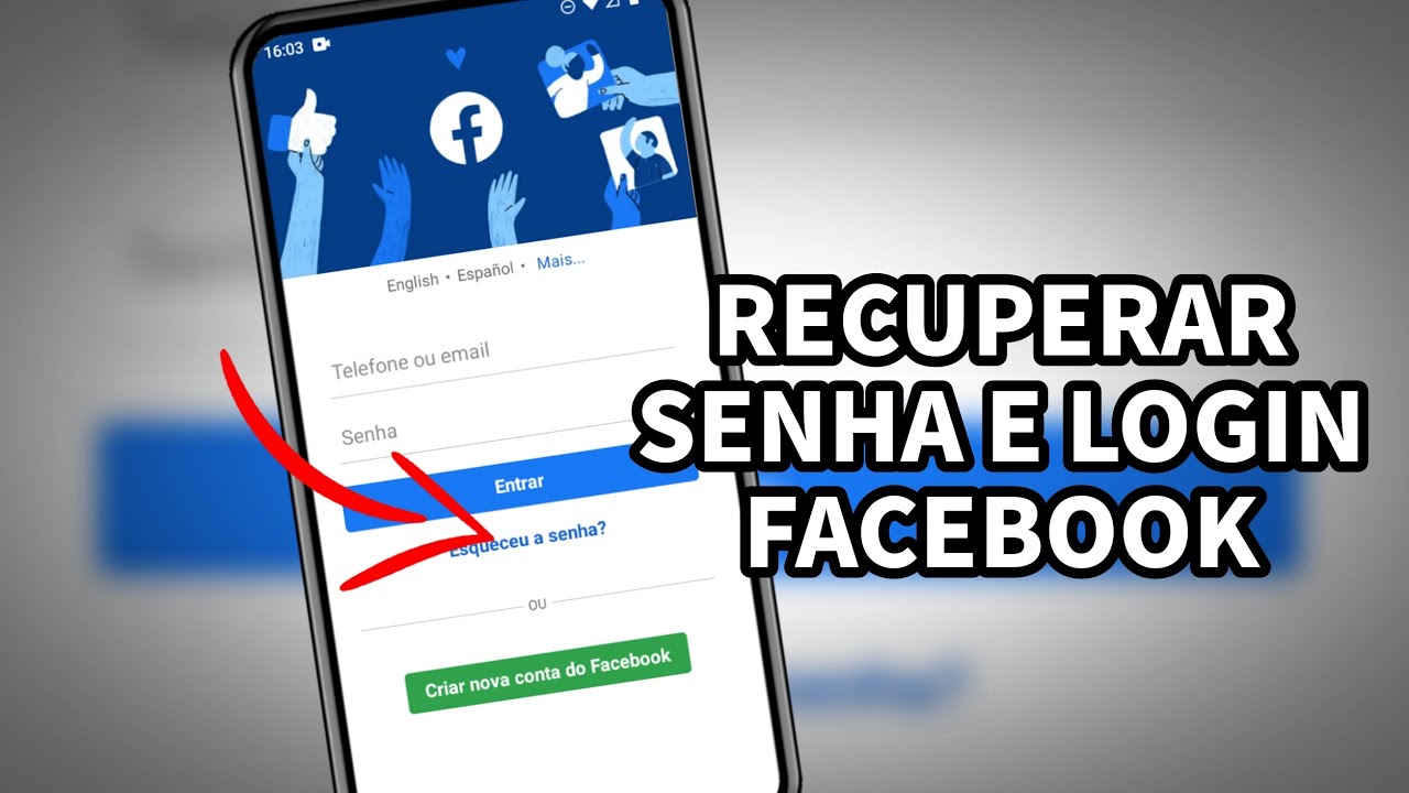 Como recuperar conta do Facebook no Aplicativo Atualizado 