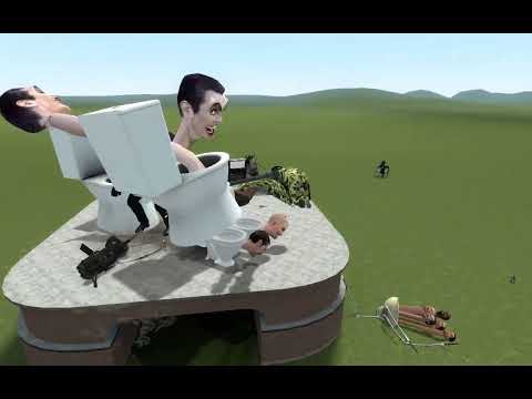 Битва Skibidi toilet VS Cameraman,Speakerman,TV man в Garrys Mod