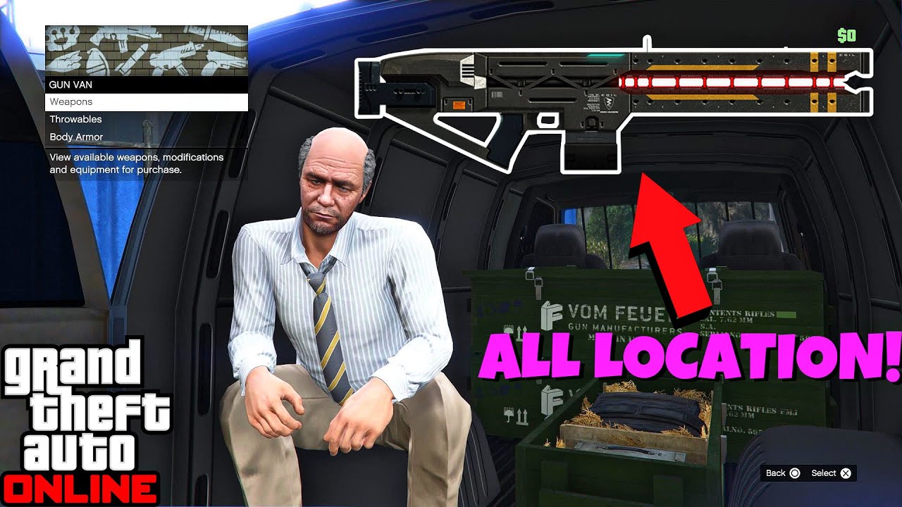 GTA 5 How To Get The RAILGUN In GTA Online All Gun Van Locations YouTube 