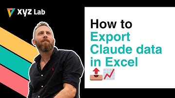 How to Export Claude data in Excel