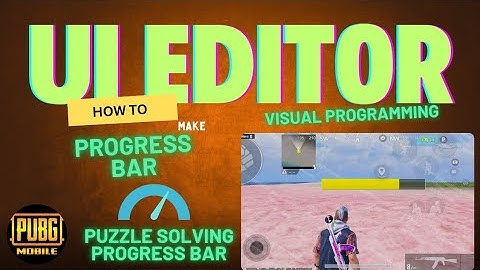 How To Make Progress Bar For Kills | VISUAL PROGRAMING | UI EDITOR | #PUBGMWOW