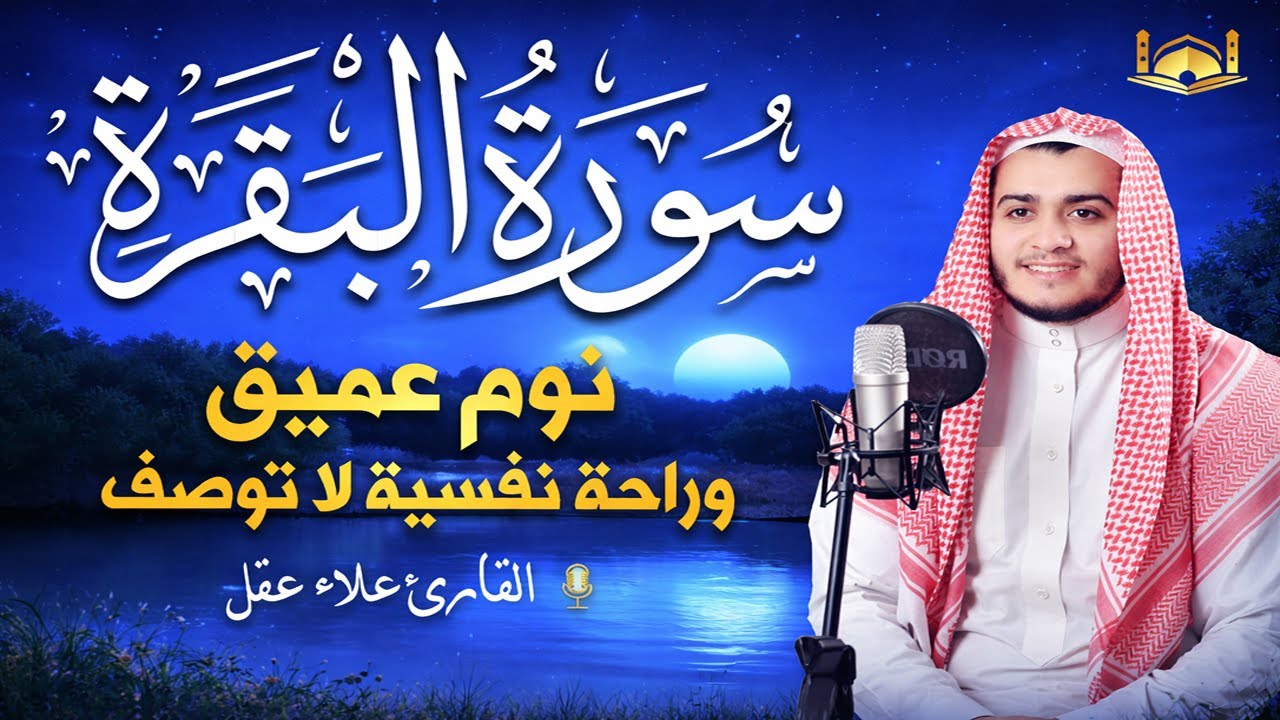 قران كريم طارد الشياطين 💚تلاوة هادئة للنوم 💤 والراحة النفسية💚 بصوت هادئ ومريح جدا 😴علاء عقل