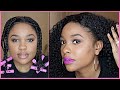 😍 EASY $2 NATURAL LOOKING KINKY CURLY CROCHET LACE WIG | PROTECTIVE STYLES
