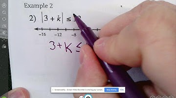 Video Reference 6.6 Part II solving absolute value inequalities