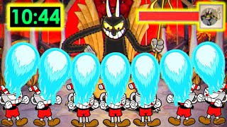 Cuphead - All Bosses Speedrun With Cuphead Army (Using Ex Peashoter Only)