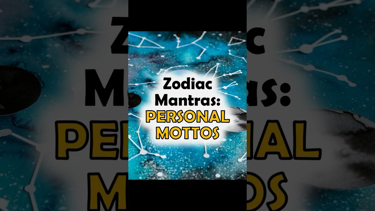 Personal mottos || Zodiac Mantras 