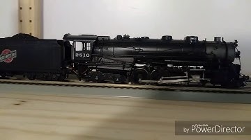 HO Scale Brass Overland Models C&NW J-4 2-8-4 with DCC Tsunami2 Sound Decoders