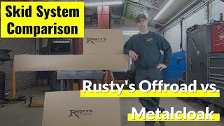 JL Skid Plate Comparison... Rusty's Offroad & Metalcloak  Part 1