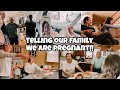 Telling Our Family We Are Pregnant! | Funny and Emotional Reactions!!