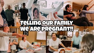 Telling Our Family We Are Pregnant! | Funny and Emotional Reactions!!