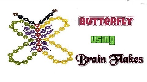 How to Build a Butterfly using Brain Flakes | Brain Flakes videos for kids