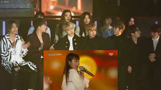 [FANCAM] BIGBANG, BTS and Red Velvet reaction to MAMAMOO @2016 SBS Gayo Daejeon