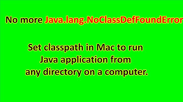 set classpath to run java apps from any folder on mac