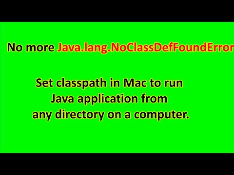 setting classpath java mac os