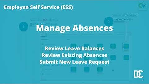 Employee Self-Service Absence Module Demo