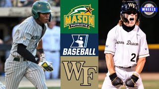 George Mason vs #1 Wake Forest | Winston-Salem Regional Opening Round | 2023 College Baseball