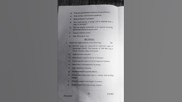 +3rd semester GE(physics) question 📄. utkal university🎓🎓