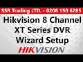 Hikvision 8 Channel XT Series Unboxing and Step-by-Step Wizard Setup Guide 7208HQHI-M/XT