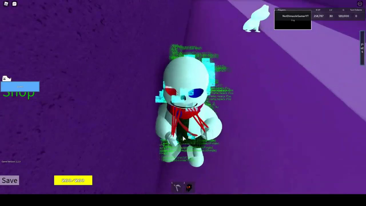 Sans, Undertale 3D Boss Battles - ROBLOX Wiki