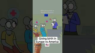 Giving birth in Europe vs America 🇺🇸 #usareels #american #usa #americanhealthcaresystem #relatable