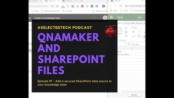 Webinar 7 QnAMaker with secured SharePoint data