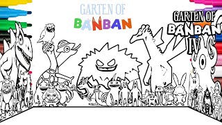 Garten of BanBan 4 New Coloring Pages / Color Al NEW MONSTERS + ENDING