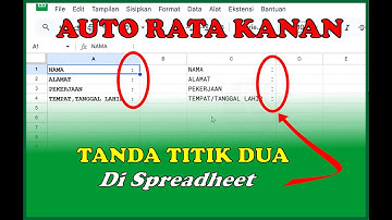Titik Dua Rata Kanan Otomatis di Google Sheets! Trik Sederhana Tapi Ampuh