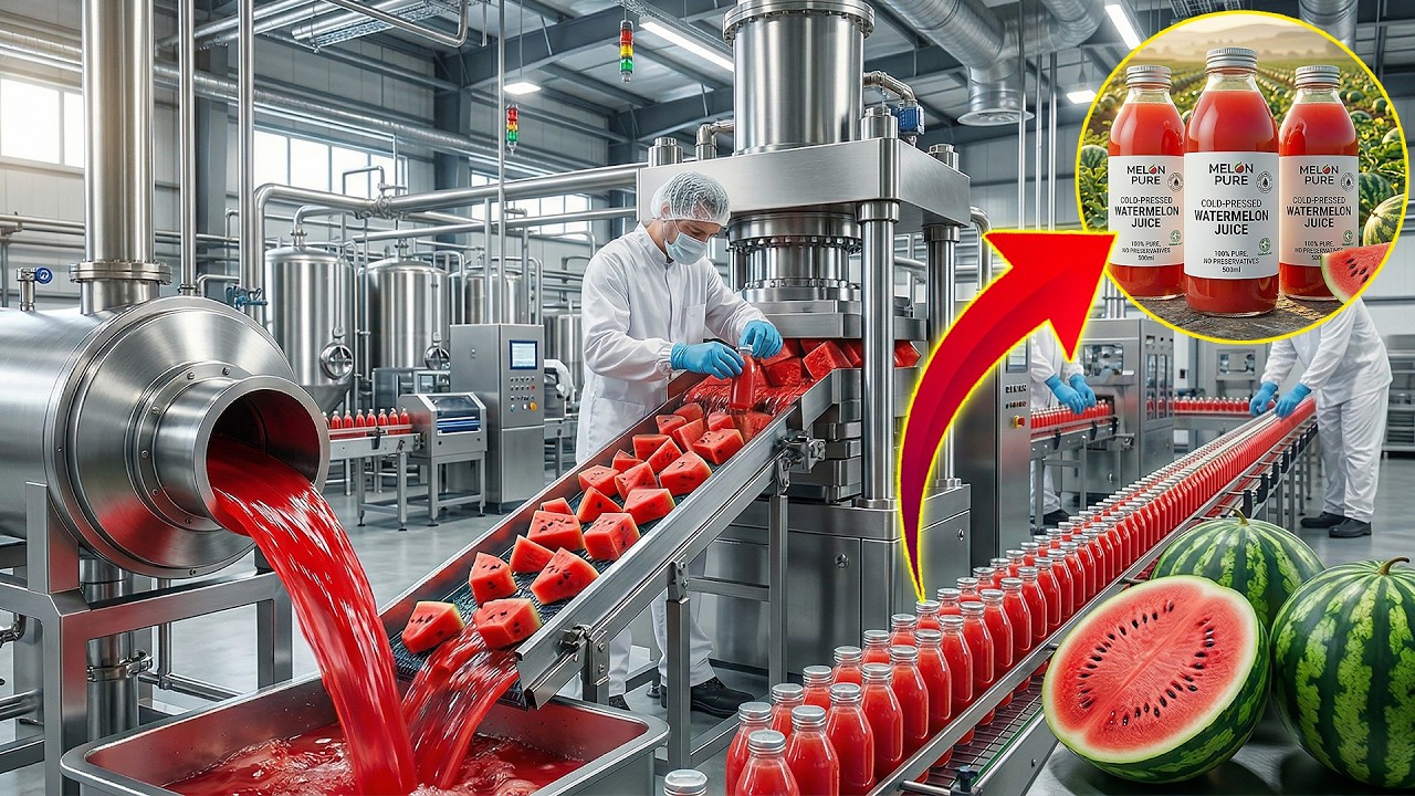 Production Process Of Cold Pressed Watermelon Juice That Will ...