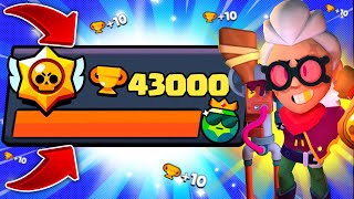 УЖЕ 43К! АПНУЛ 43000 КУБКОВ!? ПУШ 50000! КОНКУРС!? Brawl stars!