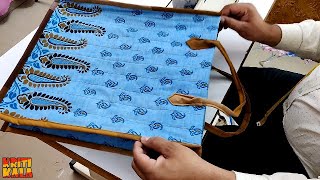 Waterproof Bag Makeing at Home || Shopping Bag Cutting and Stitching