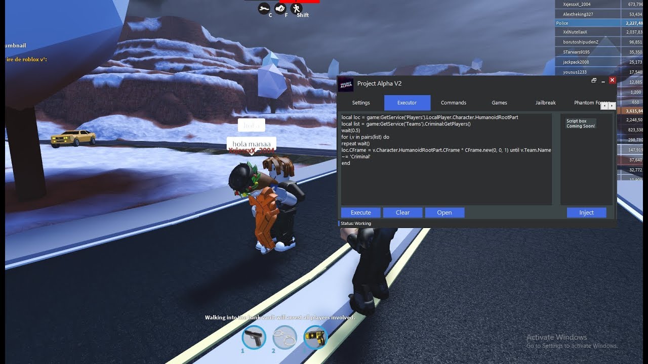 New 2019 Roblox Jailbreak Scripts Auto Arrest Auto Rob And More - roblox jailbreak arrest all script