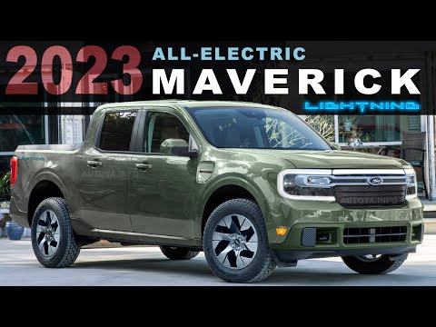 2022 Ford Maverick Electric Pickup Truck - Rendered as Possible New 2023 Lightning Version